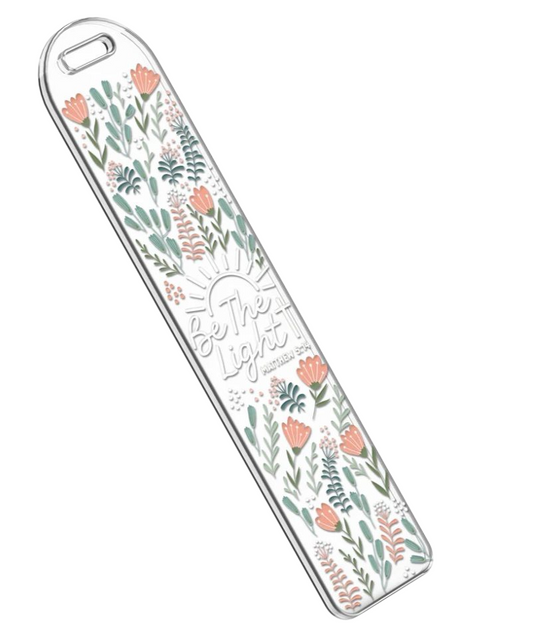 "Be The Light-Floral" Bookmark